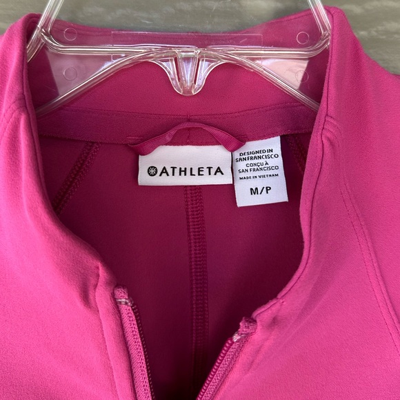 Athleta Women's Pink Salutation Jacket Size Medium Petite - Picture 3 of 3